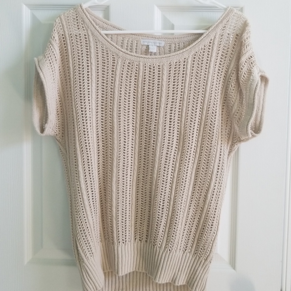 New York and Co. Sheer sweater.